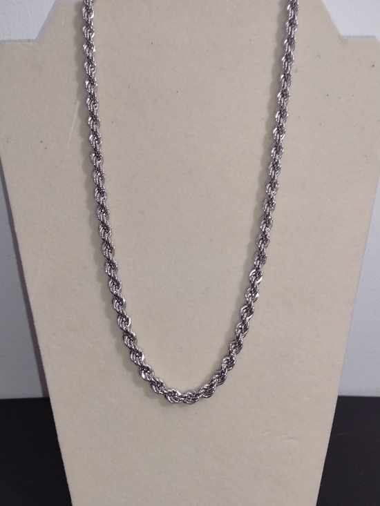 Monet Jewelry - Monet Silver-Tone Twisted Rope Necklace